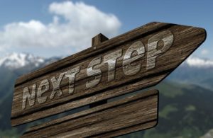 Signpost saying Next Step Image by Gerd Altmann from Pixabay